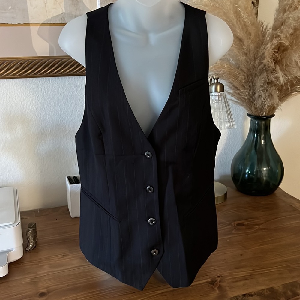Guess Pinstripe Vest